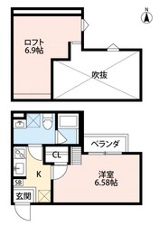 フォンテンブロー初芝の物件間取画像